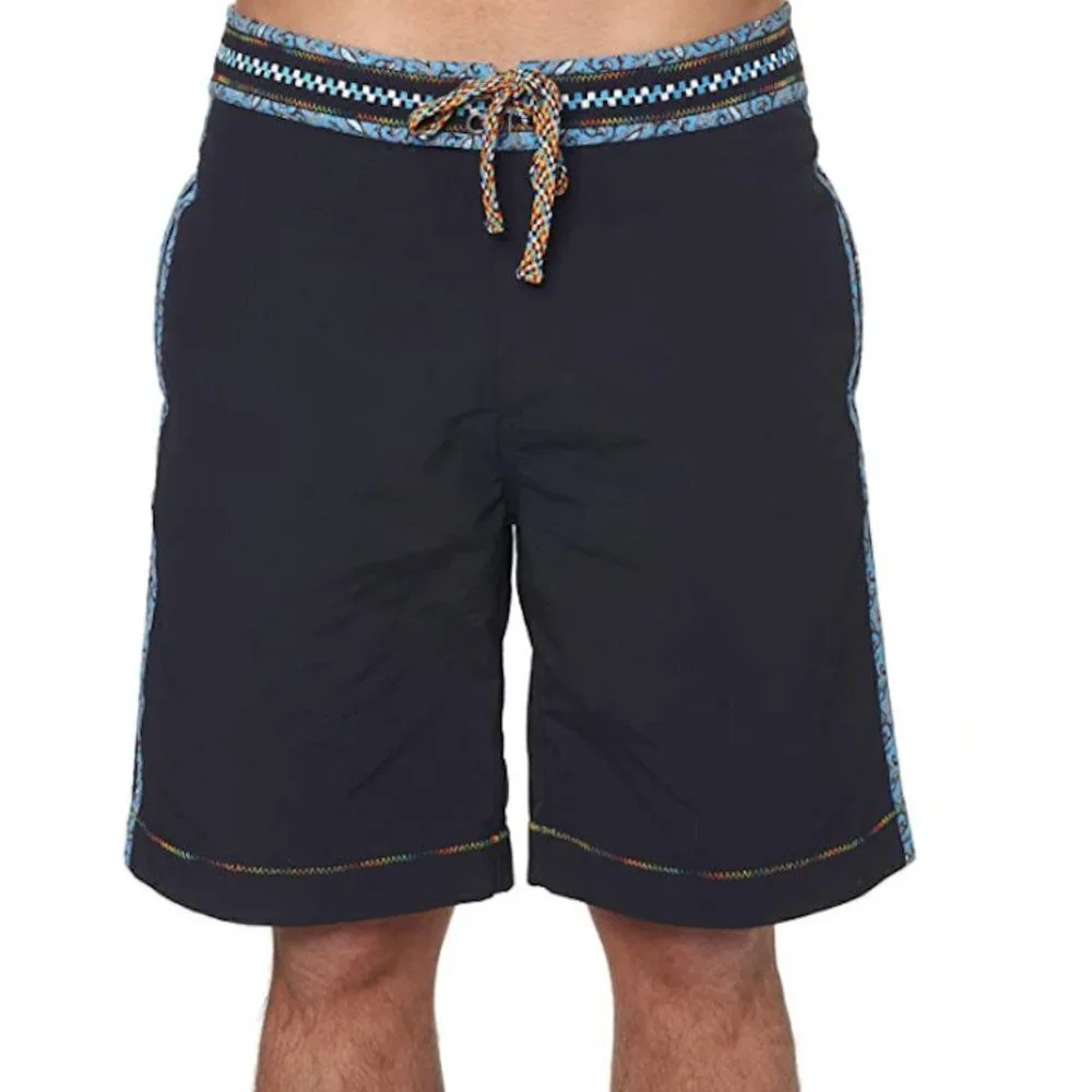 Robert Graham Queequeg Solid Board Shorts 42 NWT - Picture 1 of 3